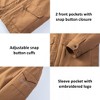 Alpine Swiss Shane Mens Faux Shearling Lined Parka Hooded Winter Coat Cargo Utility Jacket - 4 of 4