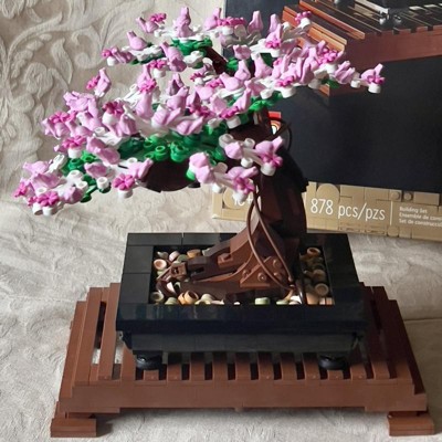 LEGO Icons Bonsai Tree, Features Cherry Blossom Flowers, DIY  Plant Model for Adults, Creative Gift for Home Décor or Office Art,  Botanical Collection Building Set, Gift for Mother's Day, 10281 