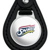 Southern New Hampshire University Primary Logo Black Leather Keychain - 3 of 4