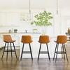 Arceso Counter Stool Set of 2, 30 inch Modern Bucket Barstool,  Bar Stools for Kitchen Island Restaurants - 4 of 4
