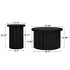 NicBex Modern End Table Set of 2,Round Coffee Table,Modern Side Tables Accent Table for Living Room,Apartment - 3 of 4