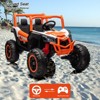Jojoka 24V Kids UTV with Remote Control, 4WD/2WD Switchable Off-Road Electric Ride on Car, 2 Seater 4 Wheeler Truck - 4 of 4