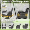 Gymojoy Outdoor Swivel Patio Chairs All-Weather Patio Swivel Glider Chairs Set of 2 - 4 of 4