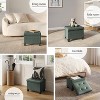 StorageBud Storage Ottoman for Bedroom End of Bed, Faux Leather Storage Bench, Large Storage Ottoman Bench, Entryway Bench with Storage - 4 of 4