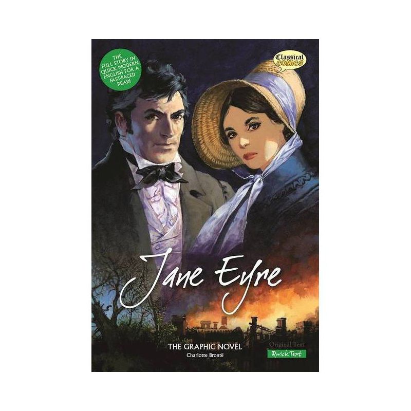 Jane Eyre the Graphic Novel: Quick Text - (Classical Comics: Quick Text) by  Charlotte Brontë (Paperback), 1 of 2