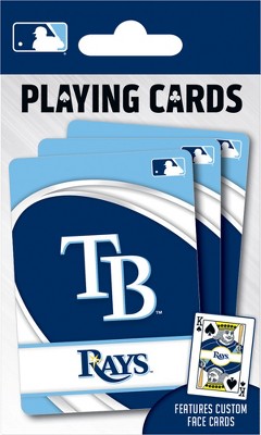 MasterPieces Officially Licensed MLB Tampa Bay Rays Playing Cards - 54 Card Deck for Adults