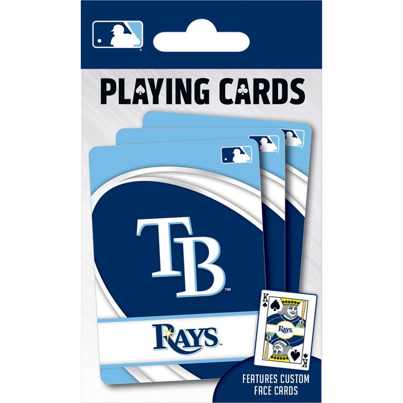 MasterPieces Officially Licensed MLB Tampa Bay Rays Playing Cards - 54 Card Deck for Adults, 1 of 6
