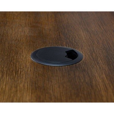 Fairmont Transitional Blue and Brown Adjustable Home Office Desk