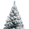 vidaXL Christmas Tree Artificial Tree with Stand and Flocked Snow Green PVC - 3 of 4