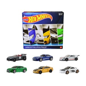 "European Theme" 6 piece Set Diecast Model Cars by Hot Wheels - 1 of 3