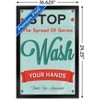Trends International Stop The Spread of Germs - Wash Your Hands Framed Wall Poster Prints - 3 of 4