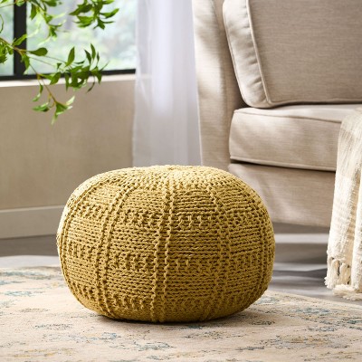 NicBex Bean Bag Chair for Adults Woven Bean Bag Chair Comfy Floor Chair with Memory Foam Filler for Living Room, Bedroom