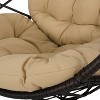 Christopher Knight Home Berkley Outdoor Wicker Tear Drop Hanging Chair with Stand - 4 of 4