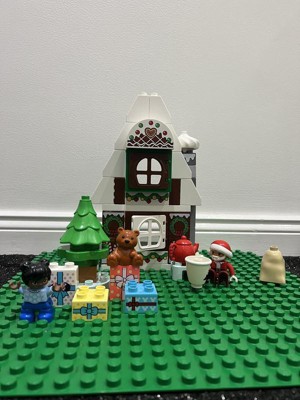 LEGO DUPLO - Juguete de casa de jengibre de Papá Noel con figura de Papá  Noel, idea de regalo para niños pequeños, niñas y niños de 2 años más, 10976