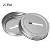 Unique Bargains Regular Leak-Proof Kitchen Storage Coin Slot Bank Lid for Mason Jar 20 Pcs - 3 of 4