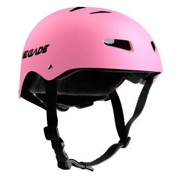 Hurtle Adjustable Sports Safety Helmet - Includes Travel Bag (Pink)