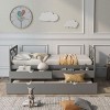 Streamdale Multi-Functional Daybed with Drawers and Trundle, Gray - 3 of 4