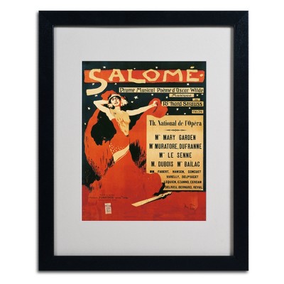 Trademark Fine Art -Richard Strauss 'Poster of Opera Salome' Matted Framed Art