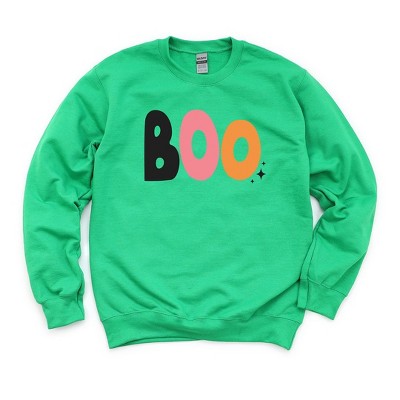Simply Sage Market Women's Graphic Sweatshirt Boo Colorful Stars