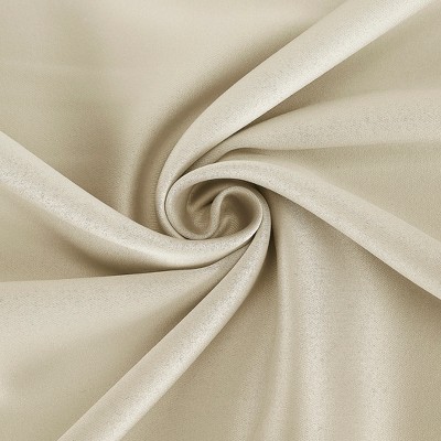 Cream Blackout Rod Pocket Curtain Panel 40" x 84"
