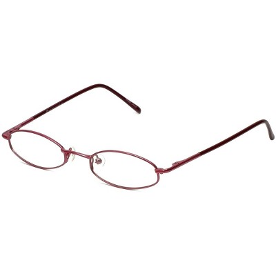 Flex Plus by Vivid FP-10 Designer Reading Eye Glasses in Burgundy Red 46mm +2.00 | Ladies | Oval Shape | Small Fit