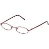 Calabria FlexPlus 84 Brown Designer Blue Light Blocking Glasses Ladies Oval 46mm - 2 of 4