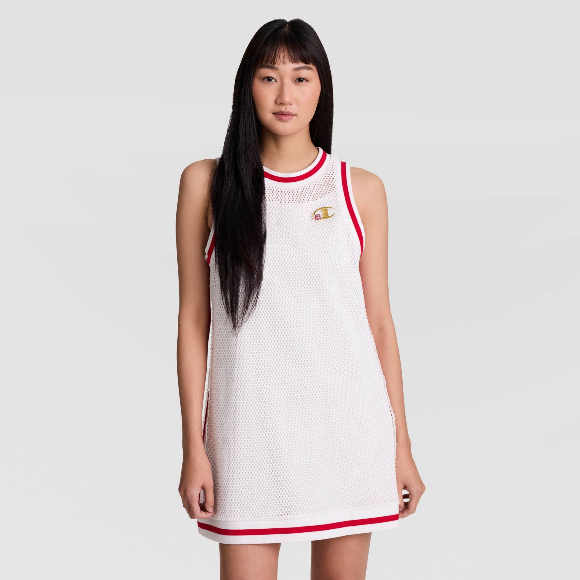 Champion Women's Goalkeeper Crochet Mini Dress - Bright White