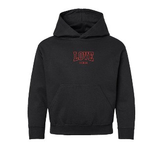 The Juniper Shop Embroidered Varsity Love Vibes Youth Graphic Hoodie - 1 of 3