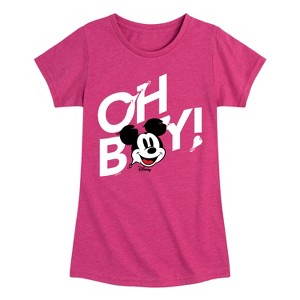 Girls' - Disney - Mickey & Friends Fitted Short Sleeve Graphic T-Shirt - 1 of 4