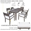 CAVINAS Outdoor Patio Dining Set for 6, Acacia Wood Outdoor Dining Sets Modern Deck Table and Chairs with 6 Chairs for Patio - 4 of 4