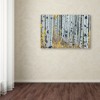 Trademark Fine Art -Pierre Leclerc 'Forest of Aspens' Canvas Art - 3 of 3