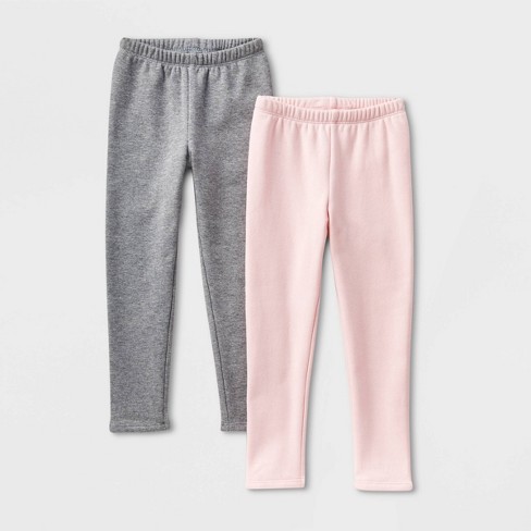 Toddler Girls' Fleece Jogger Pants - Cat & Jack™ Pink 12m : Target