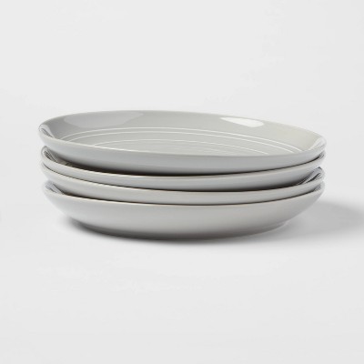 10" 4pk Stoneware Westfield Dinner Plates Gray - Threshold™