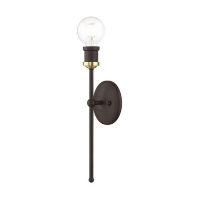 Livex Lighting Lansdale 1 - Light Sconce in  Bronze/Antique Brass