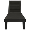 vidaXL Sun Lounger Black 61 in.x22.8 in.x32.7 in. Polypropylene - 3 of 4
