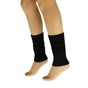 Retro-Inspired Cotton Leg Warmers for Women Soft, Stretchy, 20” Long Knit Warmers 1 Pair - 1 of 4