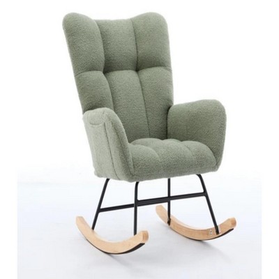 Modern Nursery Rocking Chair Upholstered Glider Chair