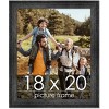 PosterPalooza | 18x20 Wide Barnwood Picture Frame, UV Acrylic, 6 Finishes - Grey, Brown, White, and Black - 2 of 4