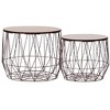 vidaXL Coffee Table 2 pcs Round End Table Sofa Table Living Room Furniture - 2 of 4
