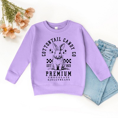 Simply Sage Market Cottontail Candy Premium Chocolate Toddler Sweatshirt