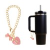 Unique Bargains Heart Bow Water Cup Pendant 1 Pc - 3 of 4