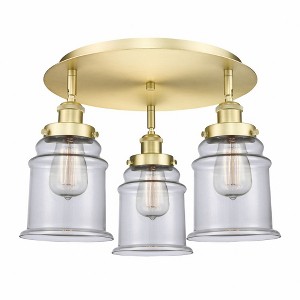 Canton - 3 Light Flush Mount In Industrial Style-10.75 Inches Tall and 17.75 Inches Wide - 1 of 1