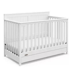 Graco Hadley 5-in-1 Convertible Crib with Drawer - White