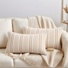 REGALWOVEN Stripe Soft Cozy Decorative Casual Farmhouse Pillow Cases 2 Pcs - 2 of 4