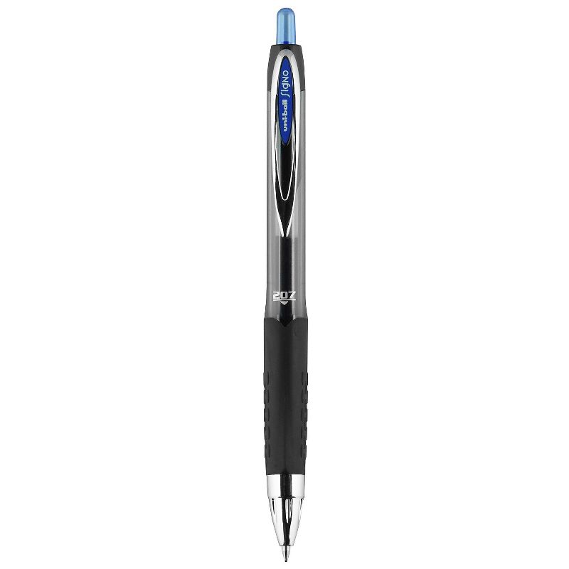 uni-ball uniball 207 Retractable Gel Pens Medium Point 0.7mm Blue Ink 12/Pack (33951), 3 of 9