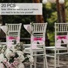 Unique Bargains Organza Chair Sashes Self-Tie 108.27"x6.69" Rose Red 20 Pcs - 4 of 4