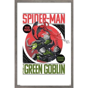 Trends International Marvel: Marvel Vs - Spider-Man vs The Green Goblin Framed Wall Poster Prints - 1 of 4