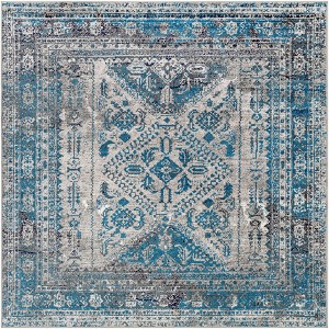 Hauteloom Nisula Traditional Blue Rug - 1 of 4