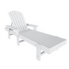 WestinTrends Dylan 3 Piece Adirondack Poly Reclining Chaise Lounge With Arms - 4 of 4