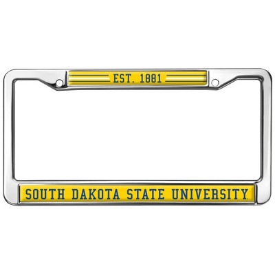 South Dakota State School Logo Full Size Standard License Plate Metal Frame